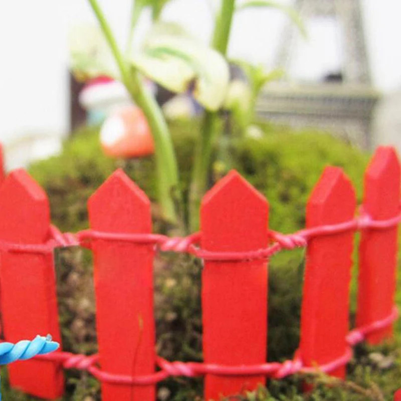 

5 шт. миниатюрный маленький деревянный забор DIY Сказочный Сад Микро Кукольный дом ворота декор