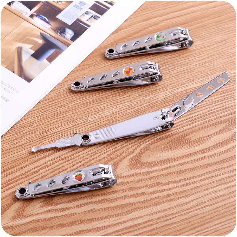 

Nail Clippers Household Flat Nail Clippers Convenient And Practical Stainless Steel Nail Clippers With File