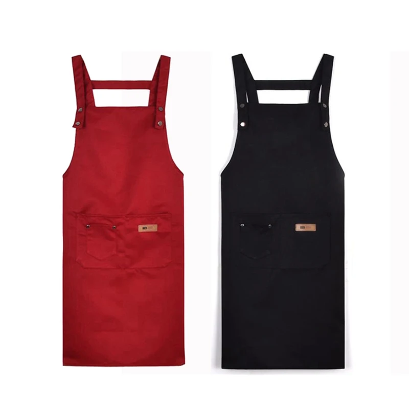

2 Pcs Professional Stylist Apron Waterproof Hairdressing Coloring Shampoo Haircuts Cloth Hair Salon Tool, Red & Black