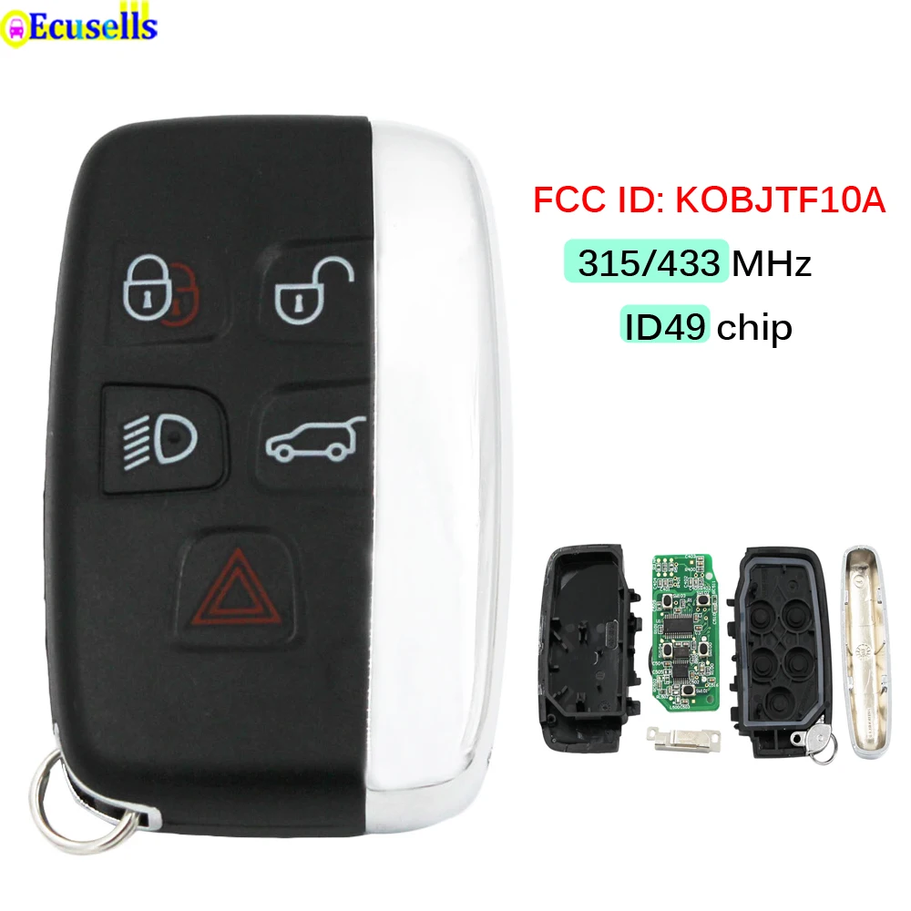 5 кнопки дистанционный смарт ключ брелок 315 МГц 433 для Ленд Ровер Range Rover Sport (Land Evoque