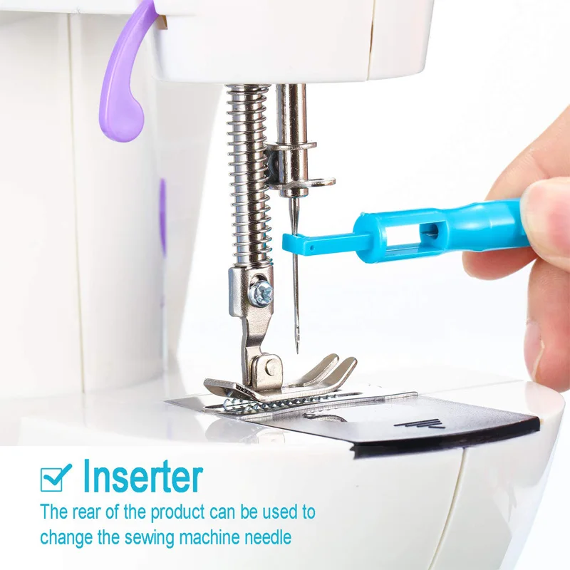Sewing Needle Threader Insertion Tool Automatic Machine Device Accessory Changer Lead Wire | Дом и сад