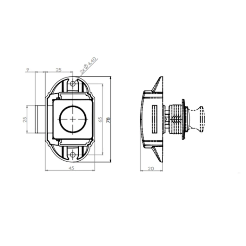 

Mini Push Button Lock Durable Alloy Hardware Fittings Suitable for Furniture RV Boat Caravan Accessories G99F