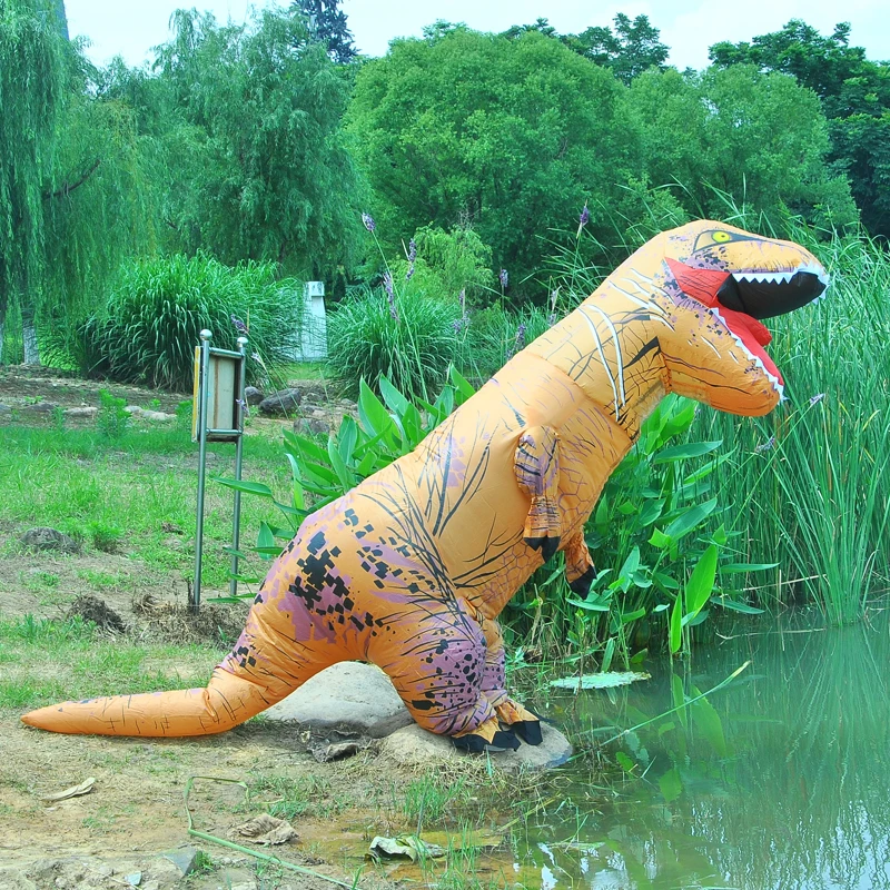 Костюм T-REX для детей и взрослых надувной талисман Мира Юрского периода в стиле