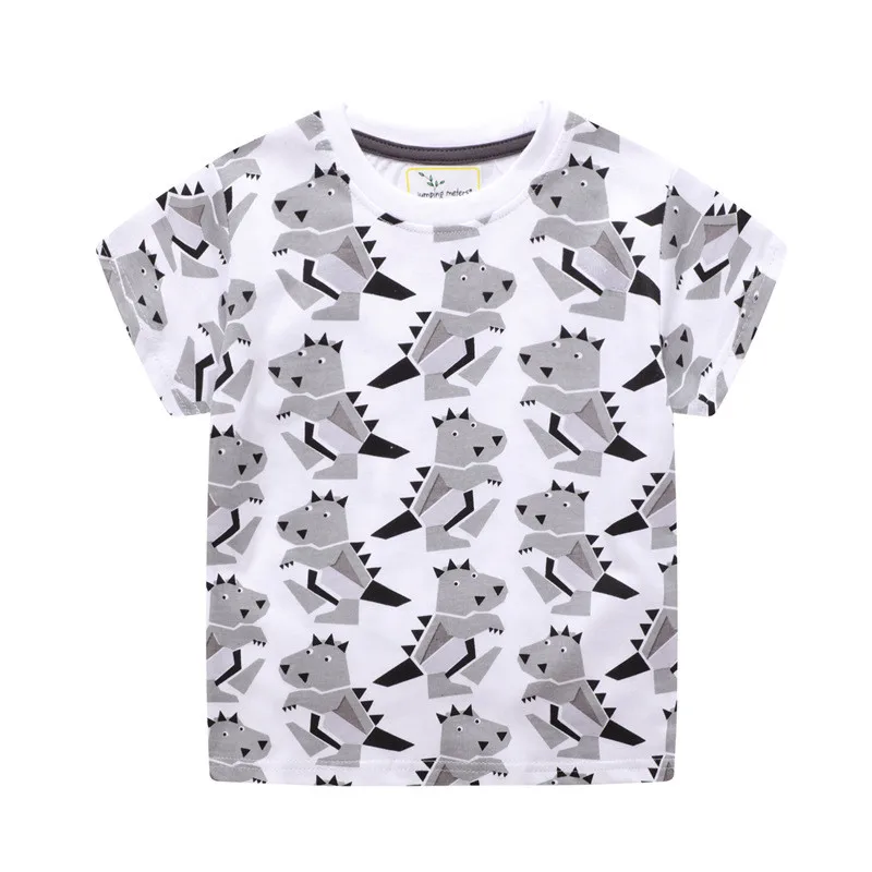 

New Arrival Summer Animals Print Baby T shirts Fashion Cotton Boys Girls Tops