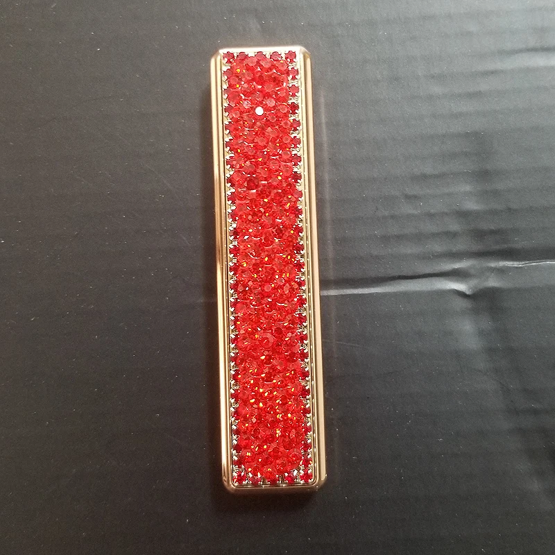 Bling Crystal USB Charging Double-sided Diamond Lighter Windproof Flameless Electronic Cigar Cigarette No gas Electric Lighters