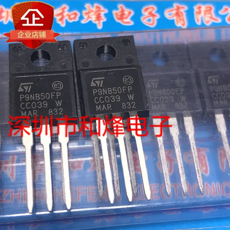 

Original 4PCS/ P9NB50FP STP9NB50FP TO-220F 500V 8.6A