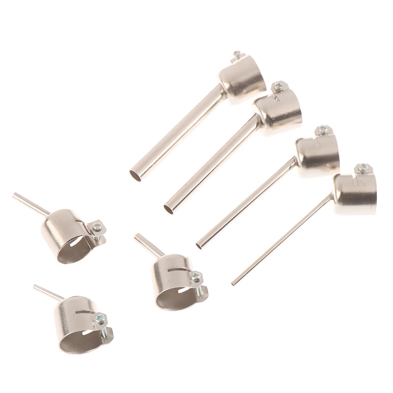 

7pcs 850 Series Hot Air Gun Nozzle Lengthen Type 45 Degree Tilt BGA Welding Tools