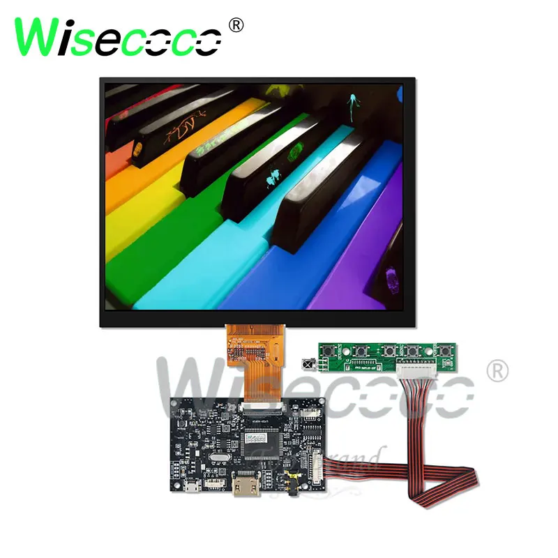 Wisecoco 8 дюймов LCD 1024*768 IPS экран с LVDs 40 pins плата драйвера HJ080IA 01E для ноутбука Мини