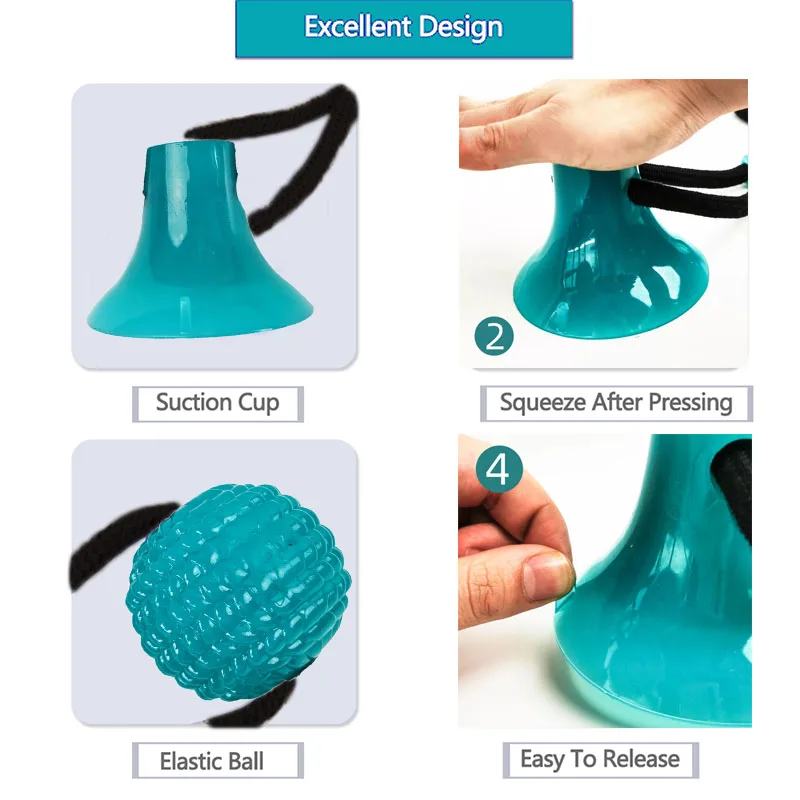 Интерактивная игрушка для собак на присоске TPR мяч игрушки эластичные веревки