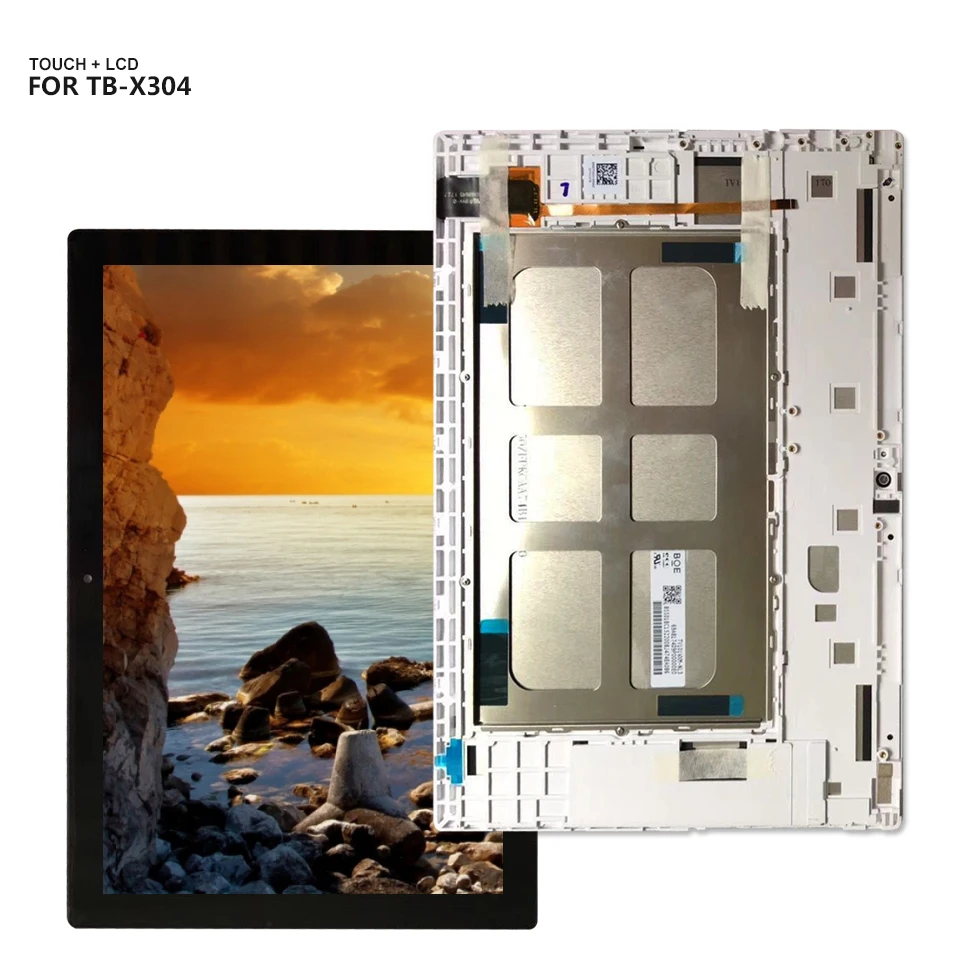 

AAA Quality For Lenovo Tab 4 X304 TB-X304L TB-X304F TB-X304N TB-X304 LCD Display Touch Screen Digitizer Panel Assembly +Frame