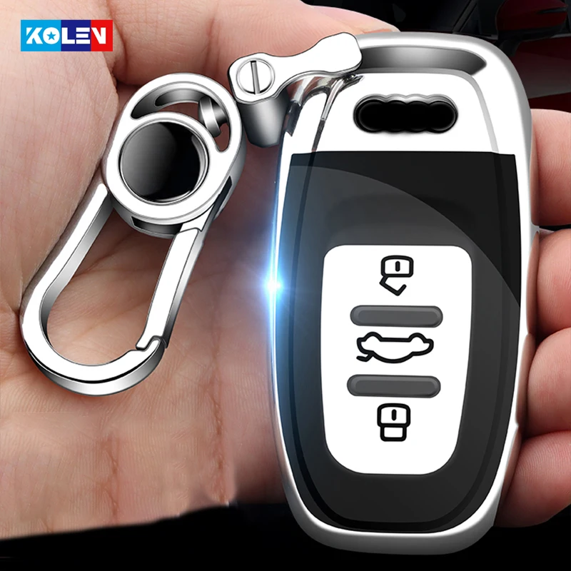 

New Soft TPU Car Remote Key Case Full Cover Holder For Audi A4 A4L A5 A6 A6L Q5 S5 S7 B6 B7 B8 Auto Smart Key Protection Shell