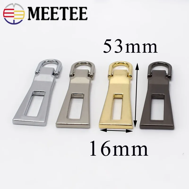 5Pcs Detachable Metal Zipper Pullers For 8# 10# 15# Sliders Head Zip Repair Kits Pulls Tab DIY Sewing Craft ZT110|Бегунки для молнии|