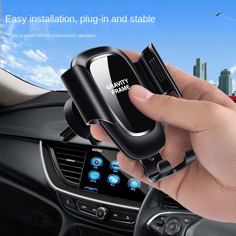 360 Rotate Phone Holder In Car  Gravity No Magnet  Bracket Automobile Air Outlet Car Phone Holder Auto Stand Universal Air Vent