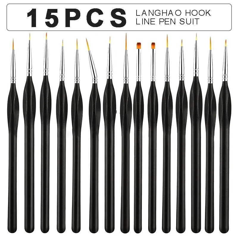 

15pcs Art Painting Brush Set Professional Miniature Fine Detail Oil Brushes