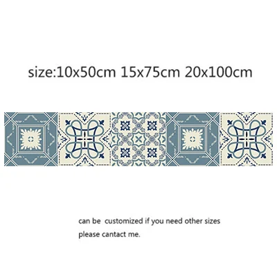 Самоклеящаяся марокканская плитка настенная наклейка из ПВХ маслостойкая
