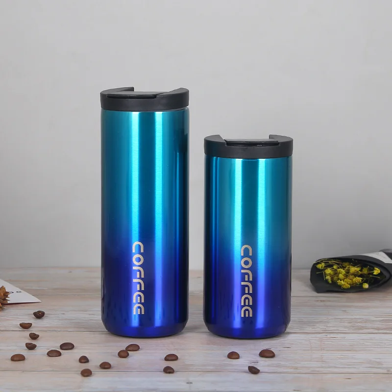 350ml/500ml 304 Stainless Steel Milk Tea Coffee Mug Leak-Proof Thermos Travel Thermal Cup Thermosmug Water Bottle For Gifts |