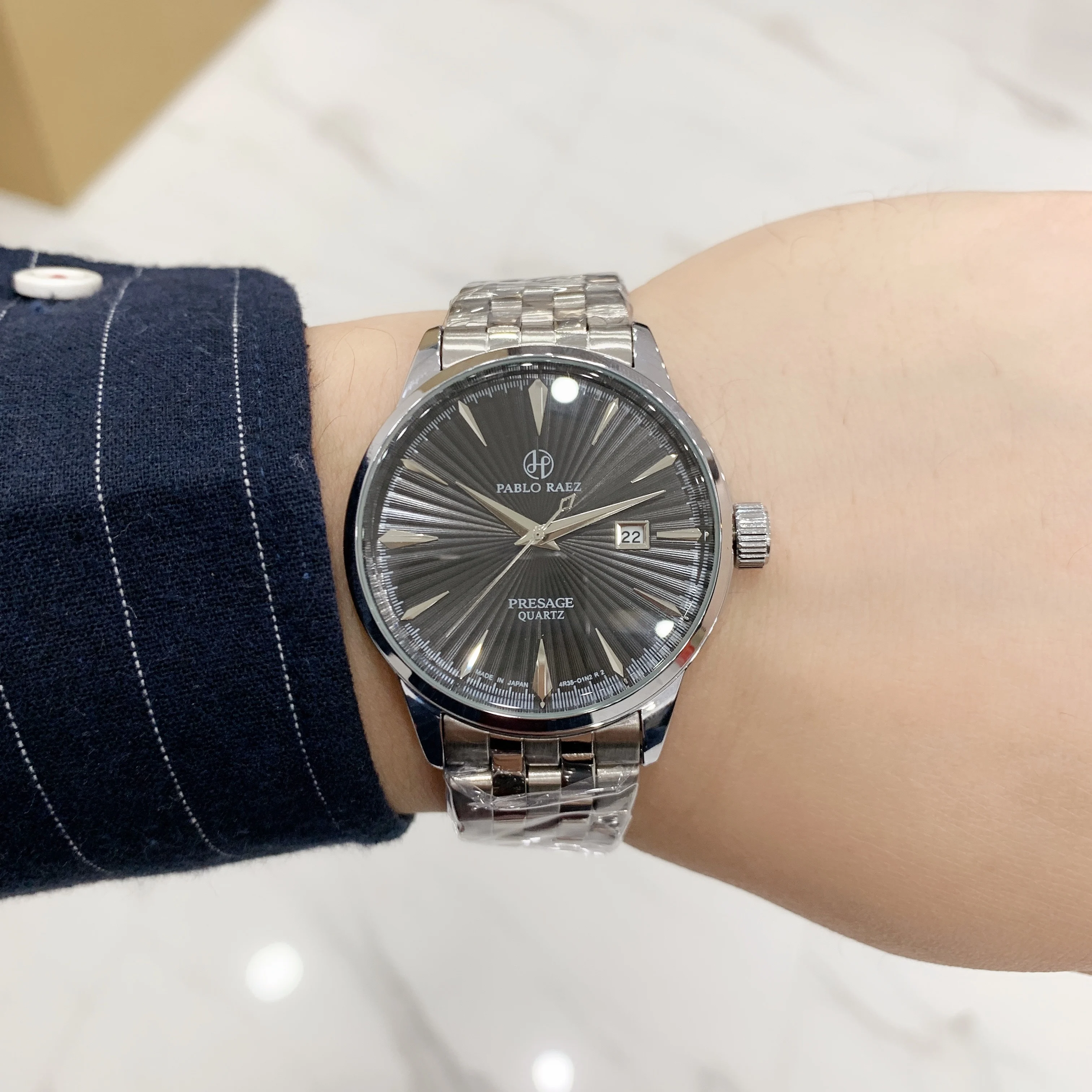 Часы мужские кварцевые из чистой стали водонепроницаемые с датой | Наручные часы