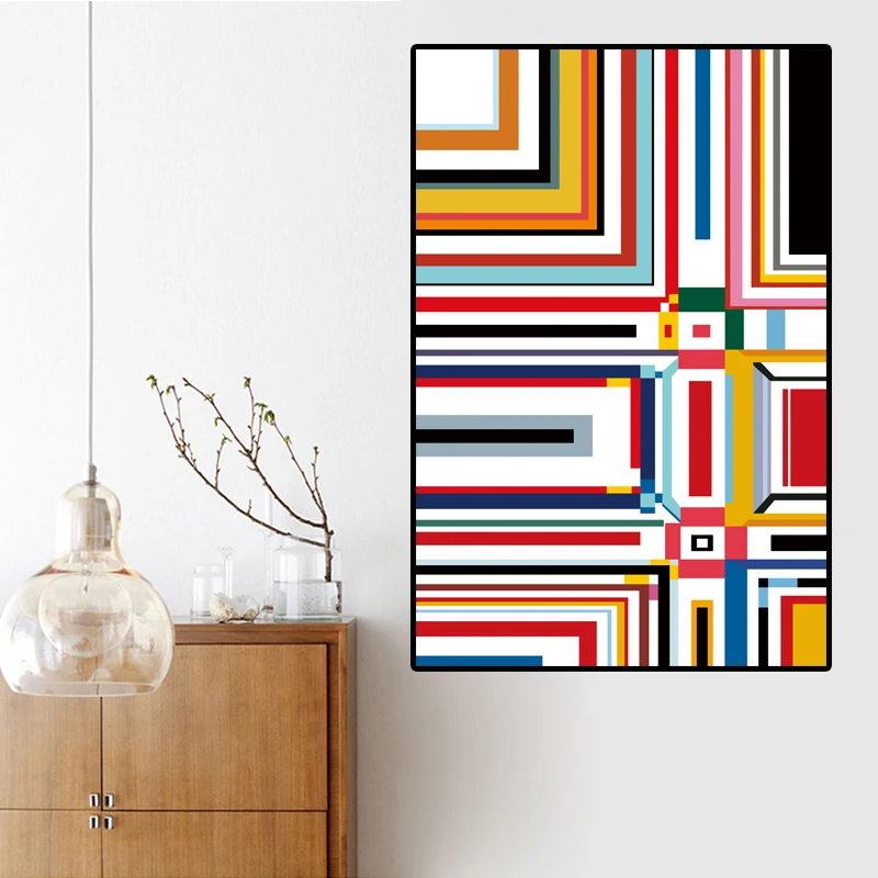 Абстрактная живопись сетка картины от Piet Cornelies Mondrian современные на холсте
