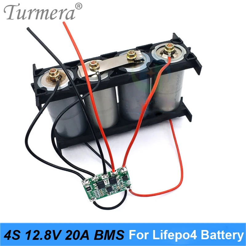 Turmera 4S 12 8 В 14 4 20A 32650 32700 Lifepo4 батарея BMS для замены свинцово-кислотных или