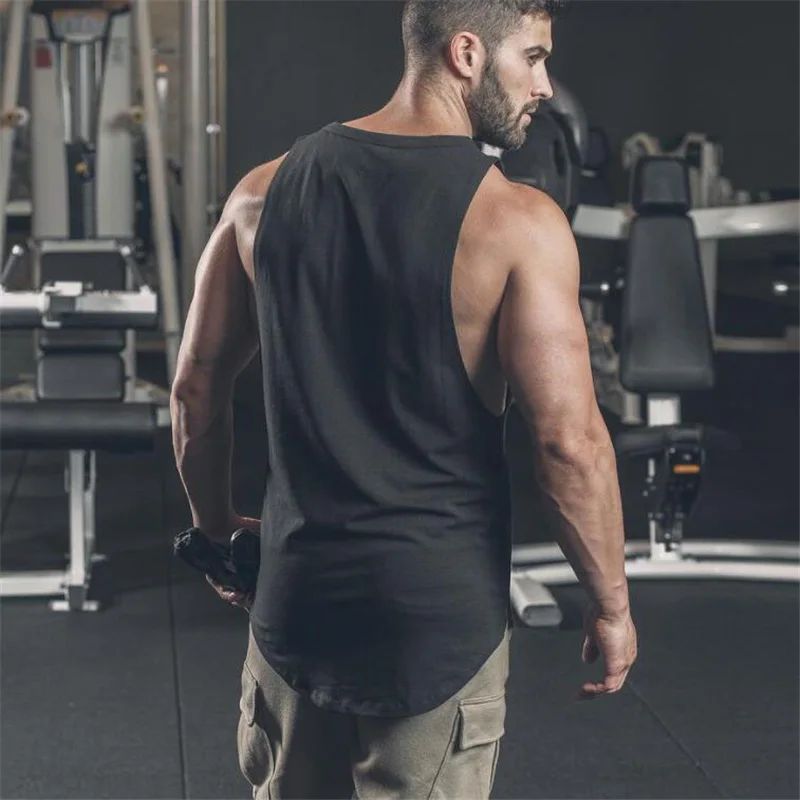 Майка мужская для бодибилдинга аниме летняя майка мышц рубашка без рукавов