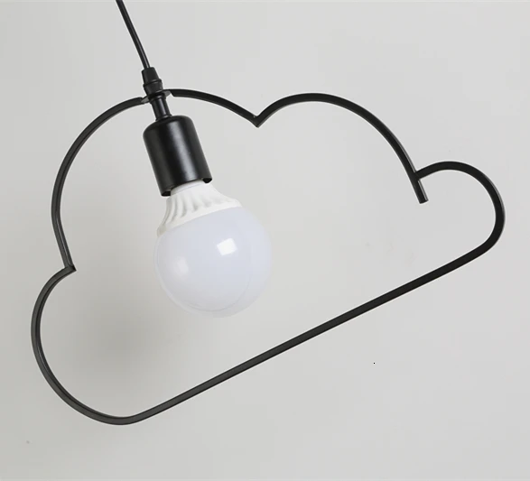 Металлический абажур одиночная Подвесная лампа креативное подвесное кольцо с