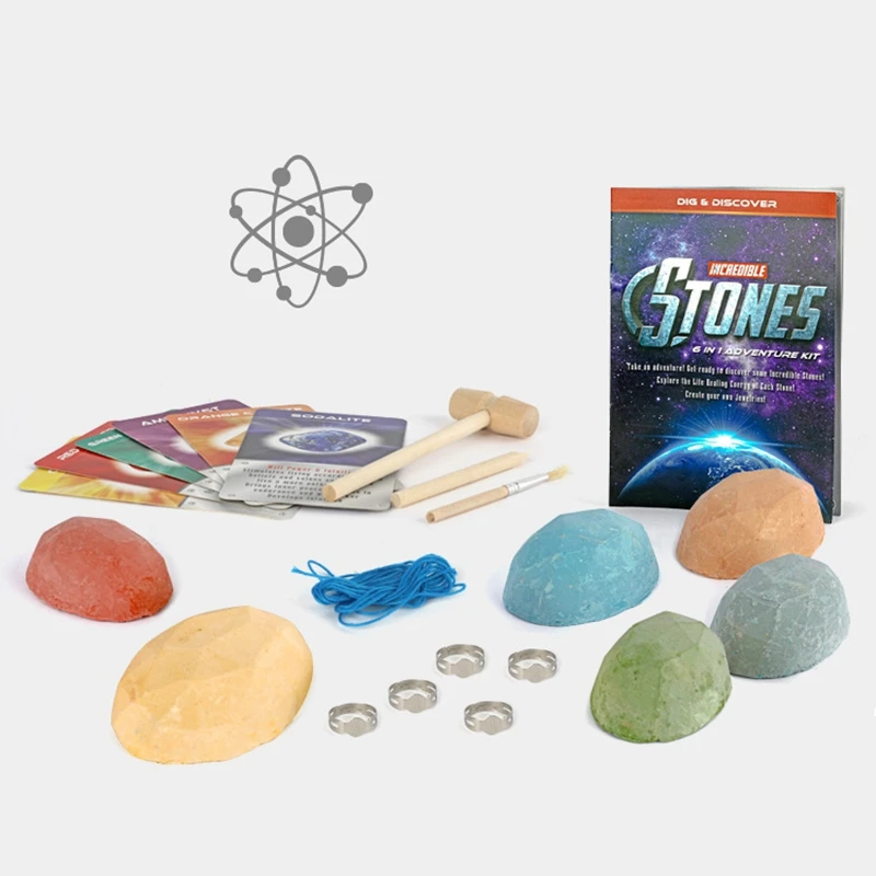 DIY Mining Colorful Crystal Gem Necklace Archaeological Kids Early Educational Exploration and Digging Toys | Игрушки и хобби