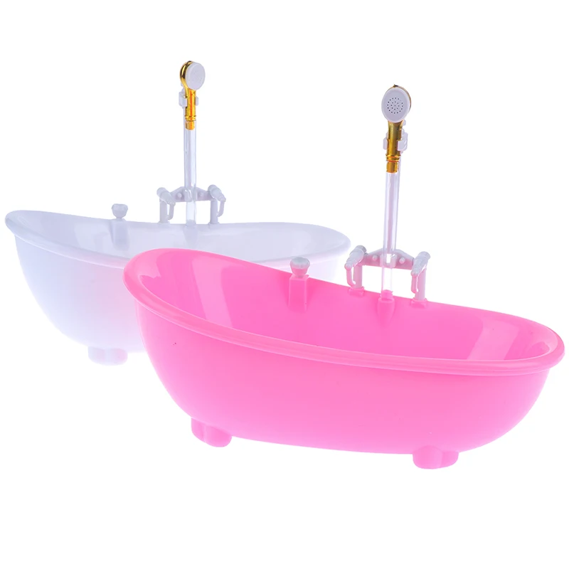 

1/6 Dollhouse Miniatures Electric Bathtub Furniture Bathroom Accessories Kids Pretend Toy