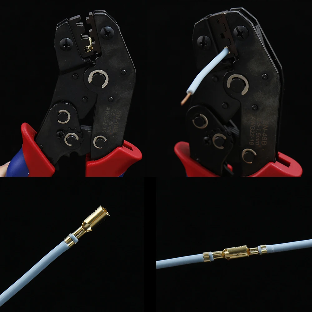 Обжимные клеммы для проводов 600/400 шт. набор гнездовых и мужских разъемов латунные