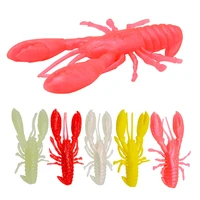 lobster fishing lure hollow special shaped shrimp 3pcs soft bait 9cm worm artificial lures