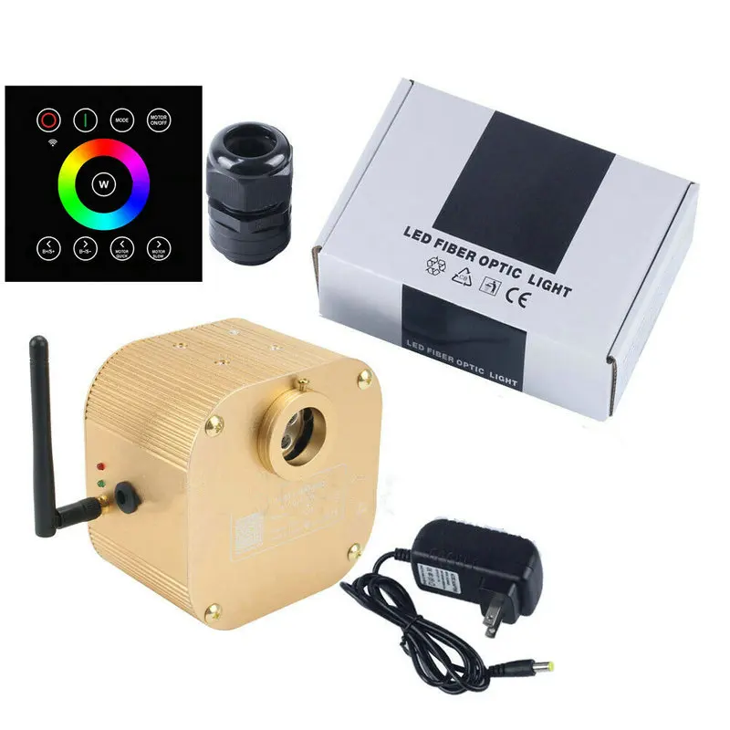 Мерцающее колесо 16 Вт RGBW волоконно-оптическое освещение двигателя приложение