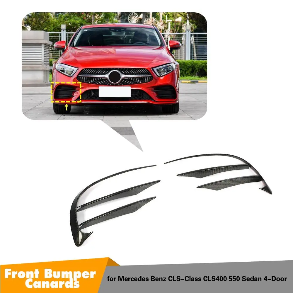 Для Benz W218 передние губы разветвители противотуманные фары крышка для Mercedes-Benz CLS