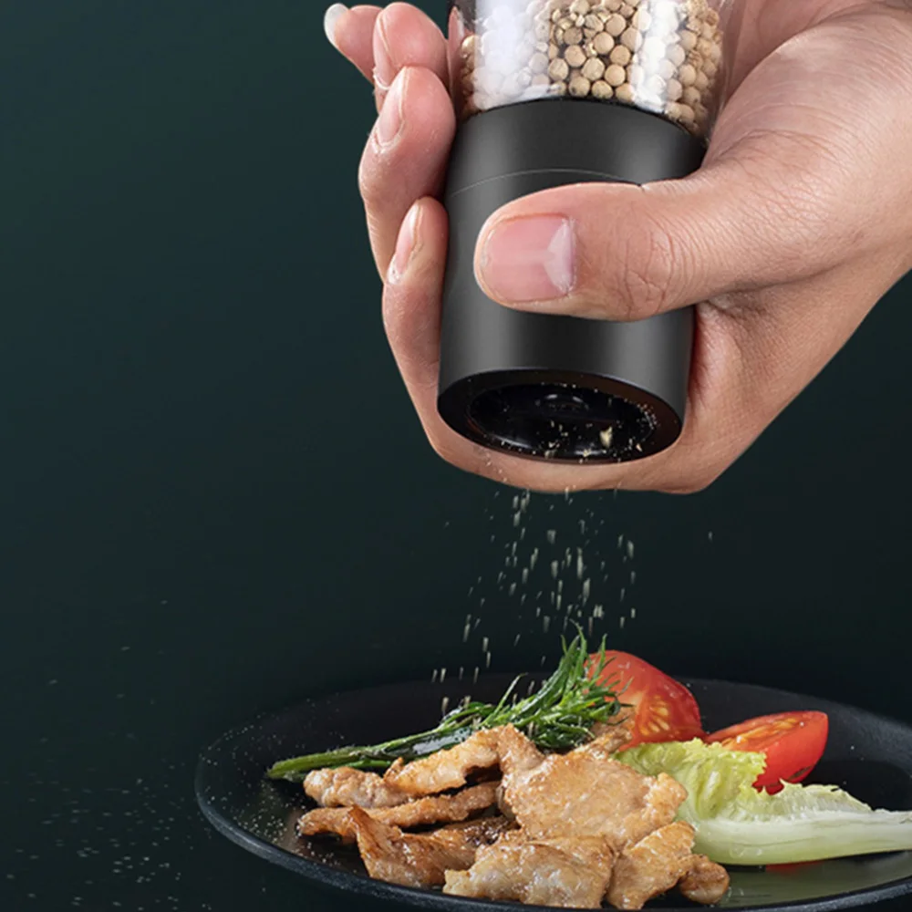 

1 Set 2Pcs Spice Grinders Kitchen Manual Glass Pepper Grinder (Assorted Color)