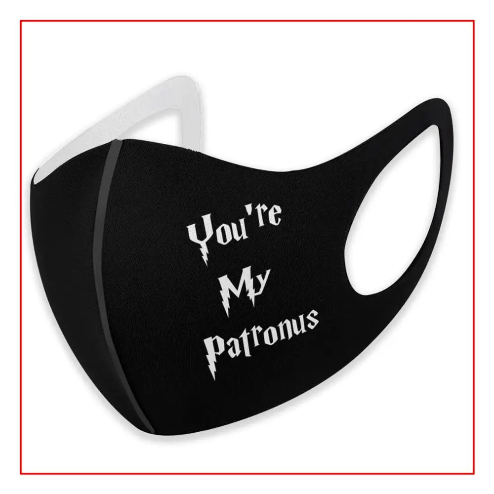 Kids Men Women Face Mask You're My Patronus_vectorized Cowboys Joker Running Sport Cat Spiderman Masks for Germ Protection | Аксессуары