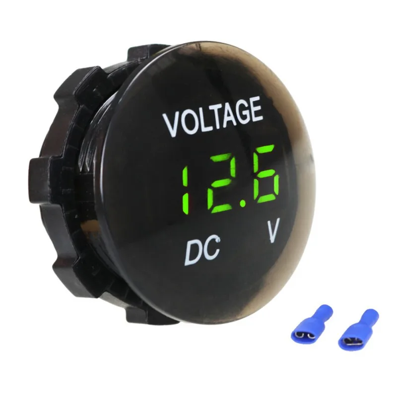 Цифровой дисплей Вольтметр для автомобиля мотоцикла мини панель Высокая яркость