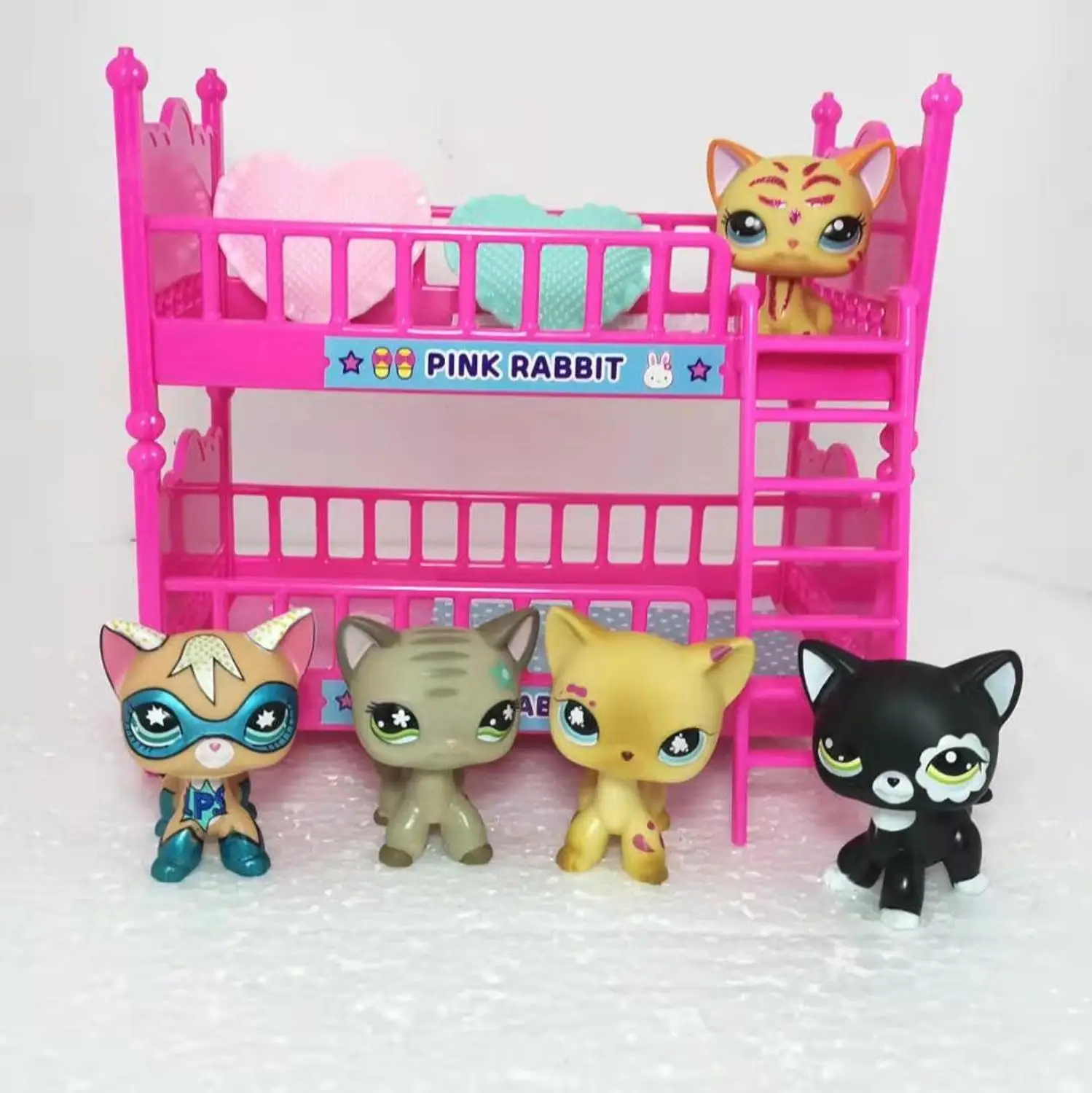 Стоя petshop игрушки в виде старых животных LPS кошка с короткой шерстью Колли