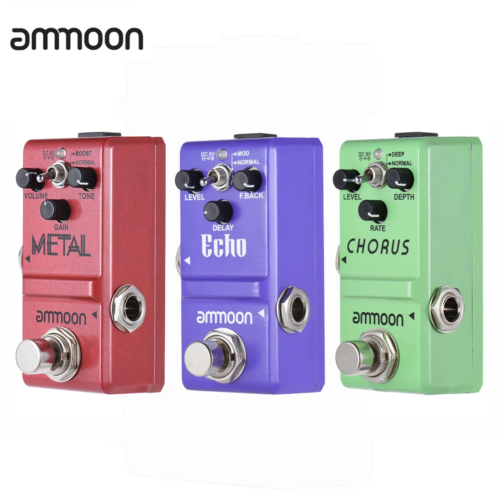 

ammoon AP-09 Nano Loop Electric Guitar Effect Pedal Looper True Bypass Unlimited Overdubs 10 Minutes Recording with USB Cable