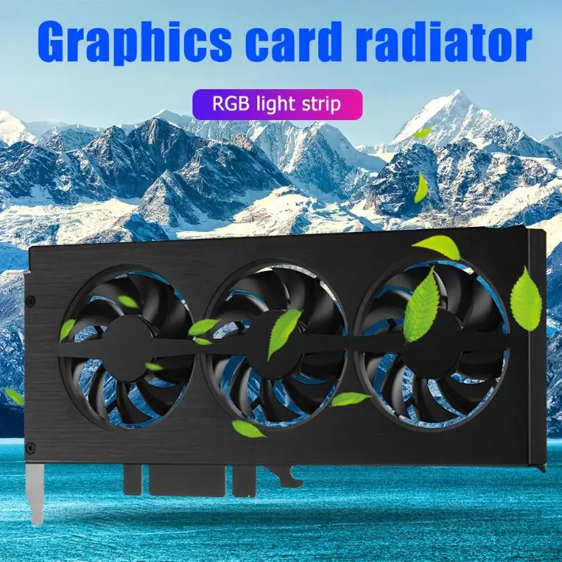 Охлаждающий вентилятор JONSBO с RGB подсветкой графическая карта поддержкой