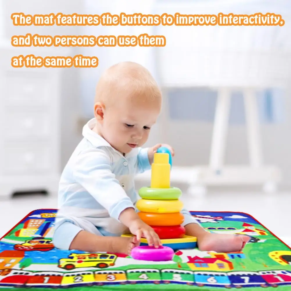 Musical Piano Mat Educational Learning Toy Music Game Play For Toddlers Kids Children |