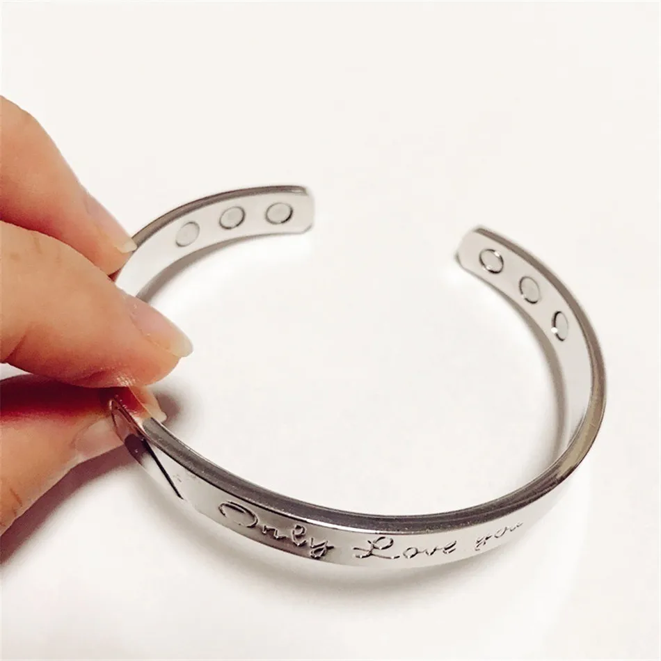 Магнитный медный регулируемый браслет Heal Energy креативный открывающийся для пары