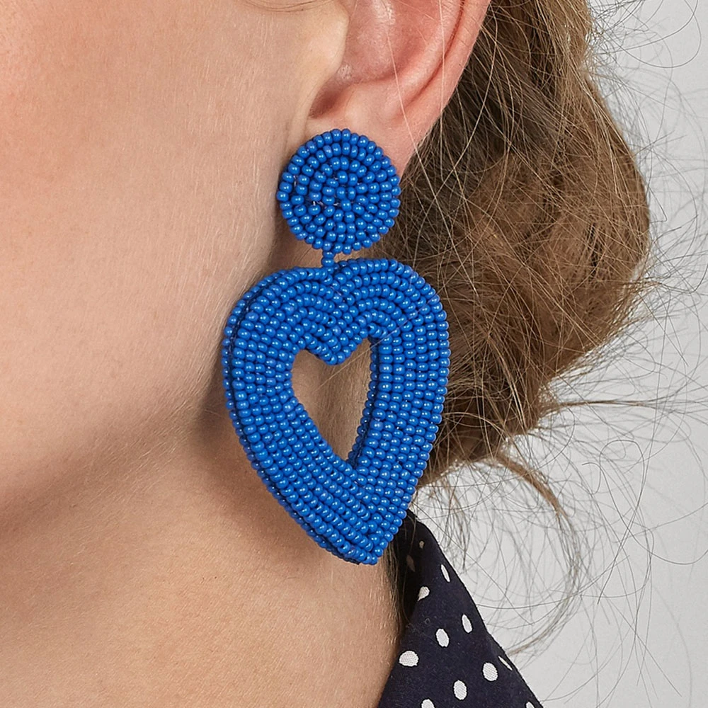 CWEEL INS трендовые женские массивные Серьги Boho Этнические Красочные Висячие