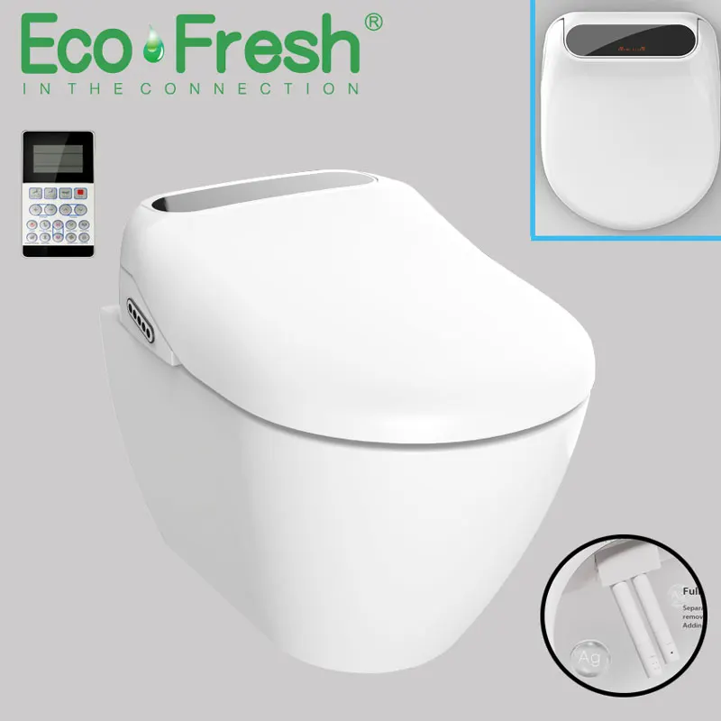 Ecofresh умное сиденье для унитаза электрическое с подогревом светодиодный