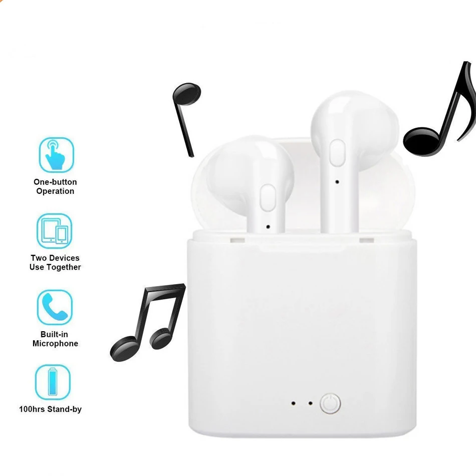 Беспроводные Tws-наушники i7s спортивные наушники Bluetooth 5 0 гарнитура свободные руки