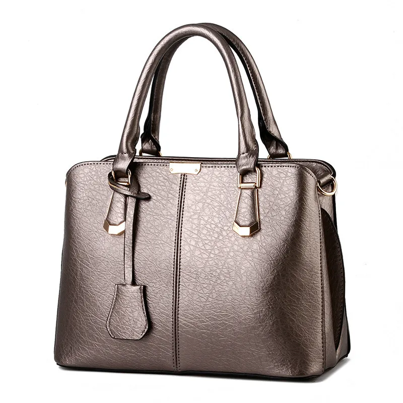 

Women Concise Leisure Fashion Elegant Office Ladies Handbag Solid Color Large Capacity Tote Bag Classic Bags For Female