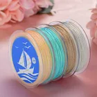 Oar 0,4 мм аксессуары сделай сам, плетеный вручную браслет, ожерелье, золотая и серебряная проволока, Золотая проволока, кисточка, обмоточная нить