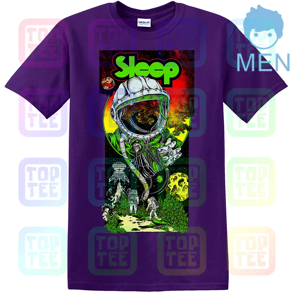 Футболка для сна Stoner Doom Metal Orange Goblin Electric Wizard Graphic Band Tee - Цвет: MEN-PURPLE