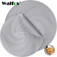 walfos 2021 hot selling multi function cooking pad silicone microwave mat heat resistant multi function microwave tripod pad