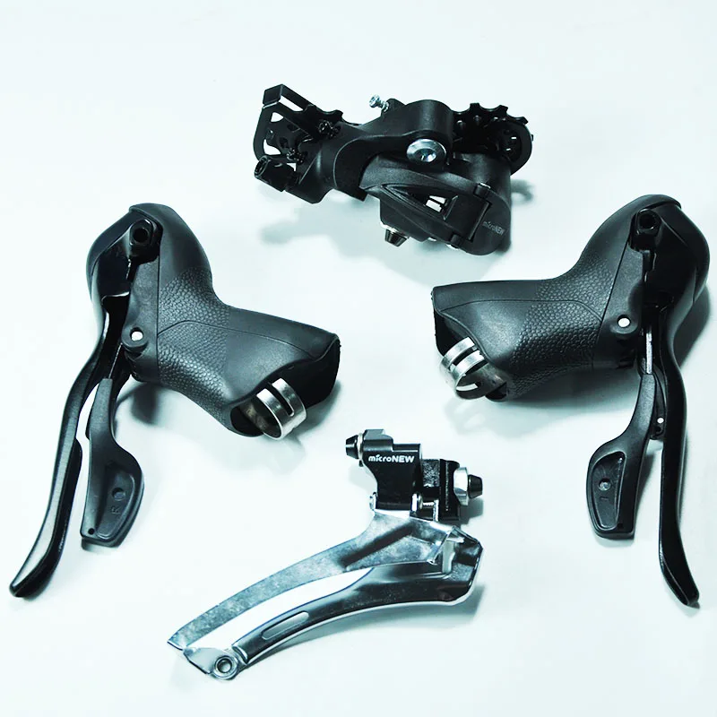 

Road Bike Shifters Double Trip 7 8 9 10Speed Lever Brake Bicycle Derailleur Groupset Compatible for Shimno parts