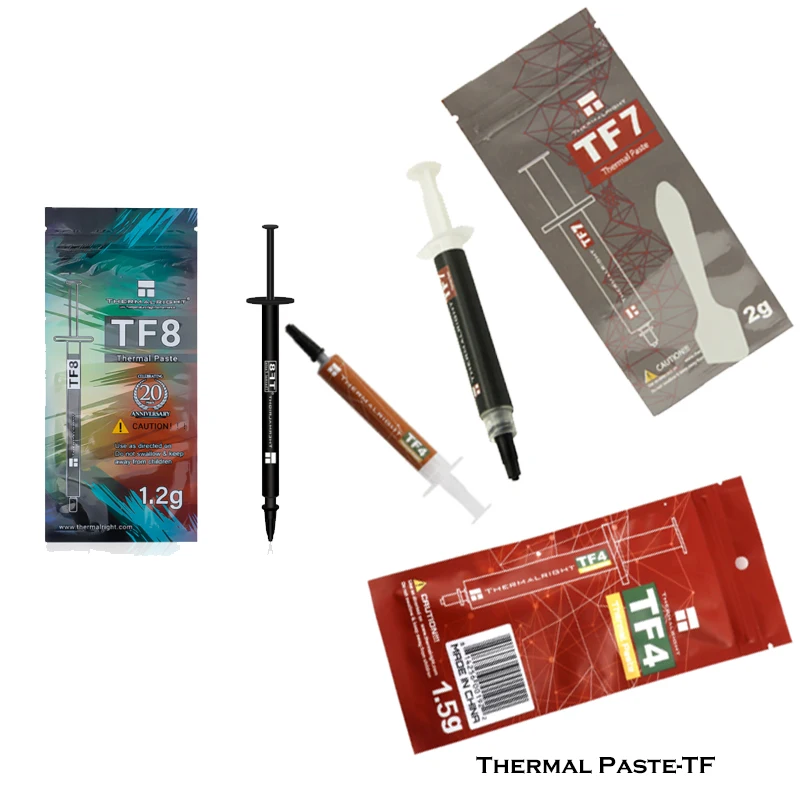 Термоправая Термопаста-серия TF3 TF4 TF6 TF7 TF8 силиконовая смазка 6-13 8 Вт/м-k