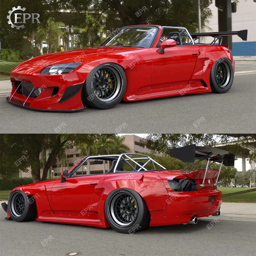 Для S2000 AP1 AP2 RB Стиль FRP стекловолокно широкий GT Спойлер для Honda RocketBunny Стекловолоконный ствол крыло аксессуары обвес