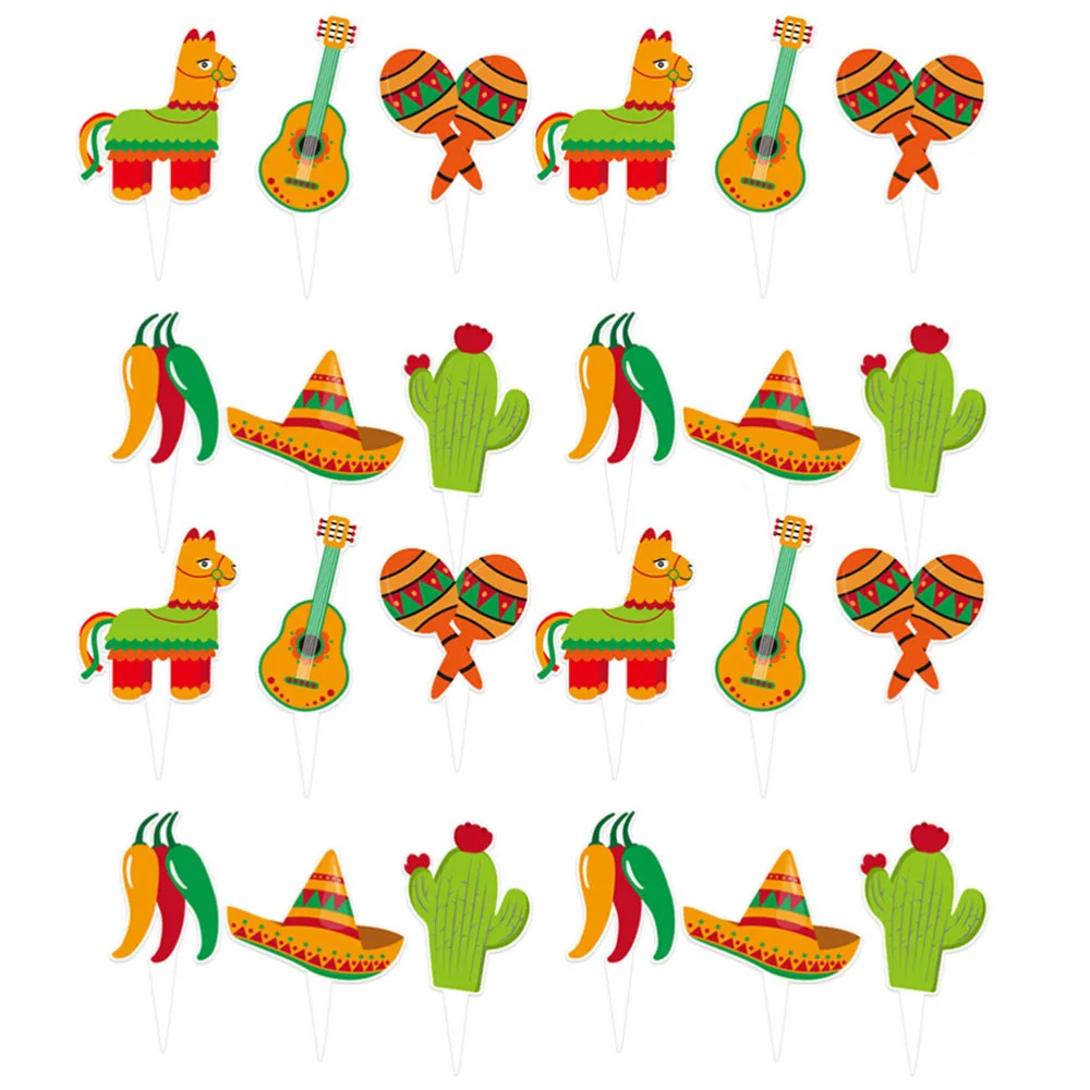 24 шт. мексиканские бриллианты украшение для торта дизайн альпака десертная